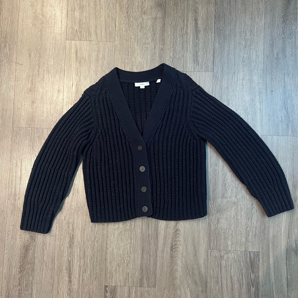 Women's Navy Cardigan Sweater